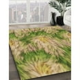 thumbnail image 3 of Ahgly Company Machine Washable Indoor Square Transitional GoldenRod Gold Area Rugs, 3' Square, 3 of 7