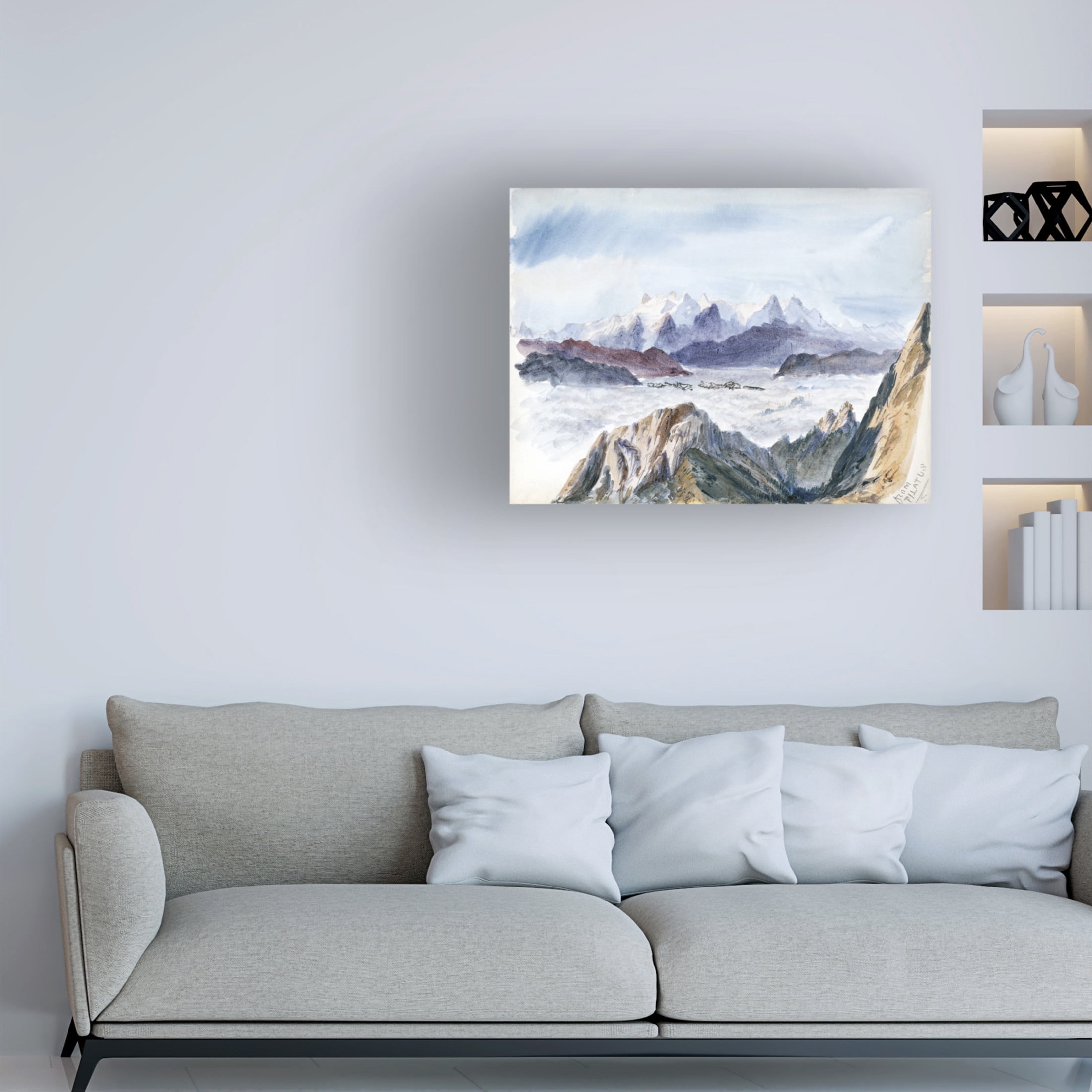 Trademark Fine Art John Singer Sargent Sargent Mountainous Landscapes I Canvas Wall Art