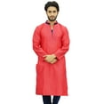 thumbnail image 2 of Atasi Kurta Long Pêche pour Homme Dupion Chemise Indienne Tunique Ethnique-Xx-Grand, 2 of 7