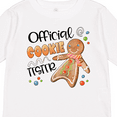 thumbnail image 4 of Inktastic Official Cookie Tester Cute Gingerbread Boys or Girls Long Sleeve Toddler T-Shirt, 4 of 5