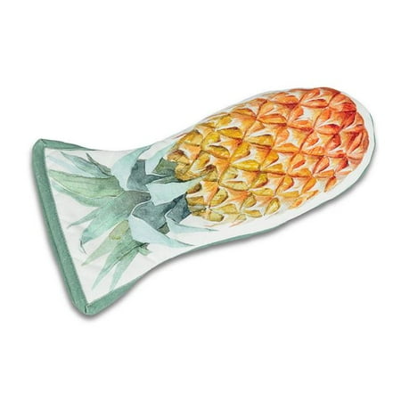 

Abbott Collections AB-56-SM-PINEAPPLE 15 in. Pineapple Shaped Oven Mitt White & Yellow