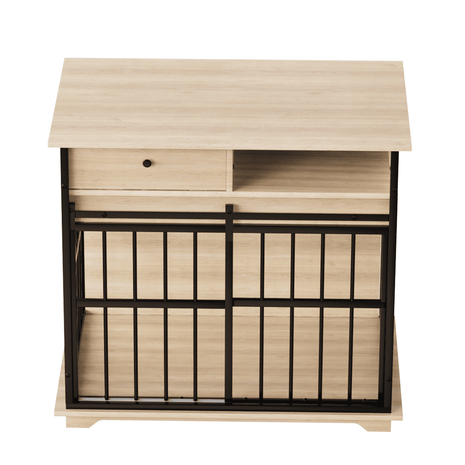 Dog Crate Furniture, Large Dog Cage Wooden Kennel Furniture with Tray for Medium Large Dogs