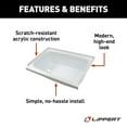 thumbnail image 2 of Lippert Components 209681 White 24" x 46" Left Handed Bath Tub, 2 of 4
