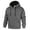 Dark Gray, variant on Riecok Mens Hoodies Pullover Drawstring Solid Color Long Sleeve Tops with Pocket Trendy Sweatshirts Black M