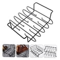 thumbnail image 3 of AURARMLET Outdoor Barbecue Stand Black Portable Barbecue Rack 1Set For Garden Yard Grilling Accessories, 3 of 8