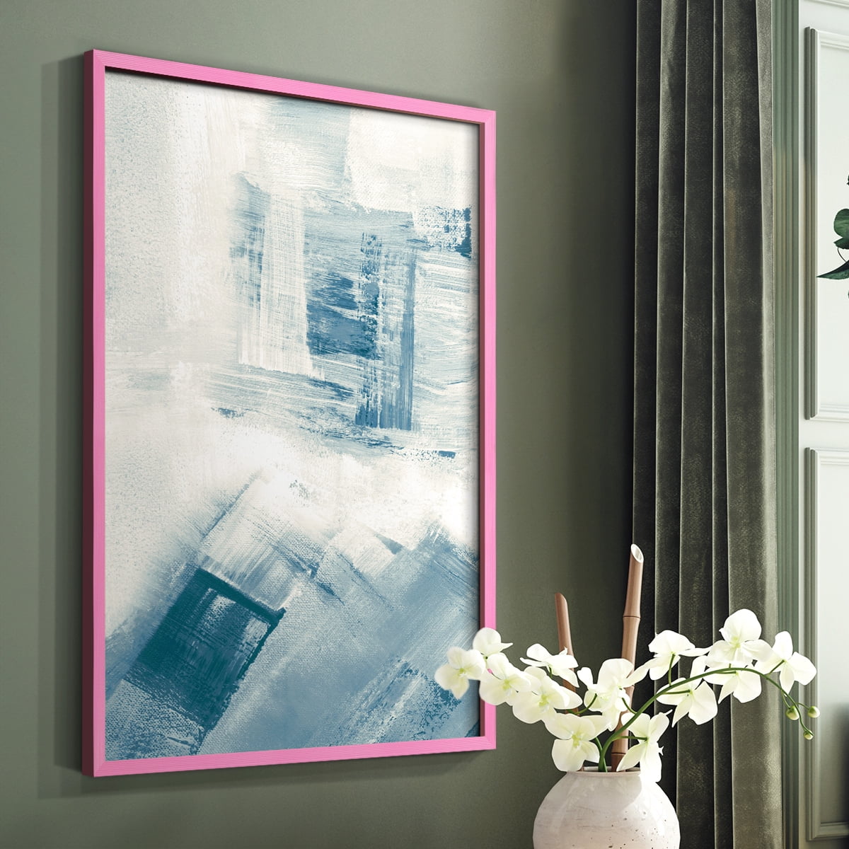 Wind Blown II Framed Print - Solid Wood in Single Picture Frame Solid Wood 2 Framed Print