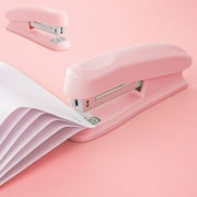 Chmadoxn Home Office Furniture Effortless Stapler Compact And Portable Office And Student Stationery Macaron Colored Medium Sized Stapler ABS Stapler