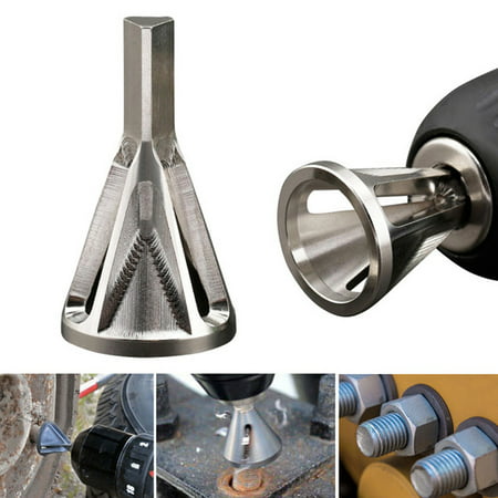 Tuscom Stainless Steel Deburring External Chamfer Tool Drill Bit Remove Burr (Best Drill Bit To Drill Hardened Steel)