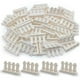 thumbnail image 1 of Sprite World - Accesorios de juguete para bloques de construcción, valla de piquete blanca de 1 x 4 x 2, a granel, 50 piezas por paquete (blanco), 1 of 4