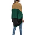 thumbnail image 2 of Mialoley Women Open Front Sweater, Color Block Batwing Sleeve Knit Cardigan, 2 of 8