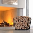 thumbnail image 2 of Fire Beauty Firewood Log Rack, Iron Wood Lumber Storage Holder for Fireplace, Heavy Duty Log Storage Bin for Firepit Stove Accessories, 2 of 6