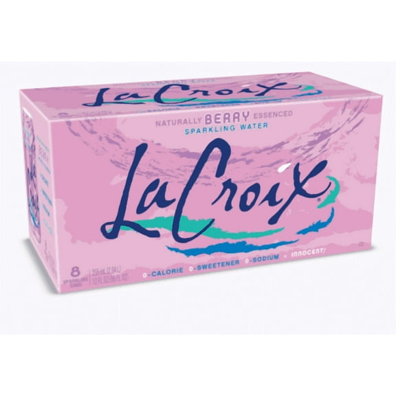 2X-LaCroix Naturally Berry Essenced Flavored Sparkling Water Cans - 12 fl oz - 8 pk