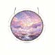 thumbnail image 2 of Round Acrylic Puzzle Suncatcher - Stained Glass Style Window Hanging Dreamy For Home Decor, 2 of 6