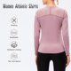 thumbnail image 3 of TFixol Camiseta de entrenamiento para mujer Camiseta elástica de secado rápido con empalme de malla de manga larga, 3 of 8