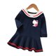 thumbnail image 1 of Hello Kitty-Vestido de manga larga con volantes para niña, ropa de algodón para bebé, falda bonita de estilo universitario, primavera y otoño, novedad, 1 of 4