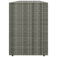 thumbnail image 6 of vidaXL Garden Storage Cabinet Gray 78"x21.9"x31.5" Poly Rattan, 6 of 7