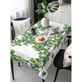 thumbnail image 2 of St Patrick's Day Rectangle Tablecloth, Green Lucky Shamrock Wreath Spring Vintage Waterproof & StainResistant Tablecloth, Washable Oil-proof Table Cover for Dining/Party/Wedding/Buffet 60x120 In, 2 of 9