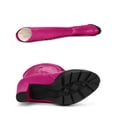 thumbnail image 5 of DARING DIVA Women's Platform Heels Block Heel Over-knee-high Boots Hot Pink 9, 5 of 7