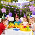 thumbnail image 4 of TickJOY Purple Happy Birthday Banner for Girls - Happy Birthday Decorations Set with Star Foil Balloons, Latex Balloons & Pennant Banner, Party Decorations for Girls Birthday, Teen Purple Parties, 4 of 6