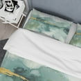 thumbnail image 4 of Designart 'Blue Watercolor Impression with Gold' Glam Duvet Cover Set, 4 of 4