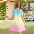 thumbnail image 4 of XADYUY Girls Summer Dress Size 7-8 Casual A-Line Sleeveless Toddler Skater Tie Dye Twirl Crew Neck Swing kids sundresses girls 4-16,Beige 11-12 Years, 4 of 6