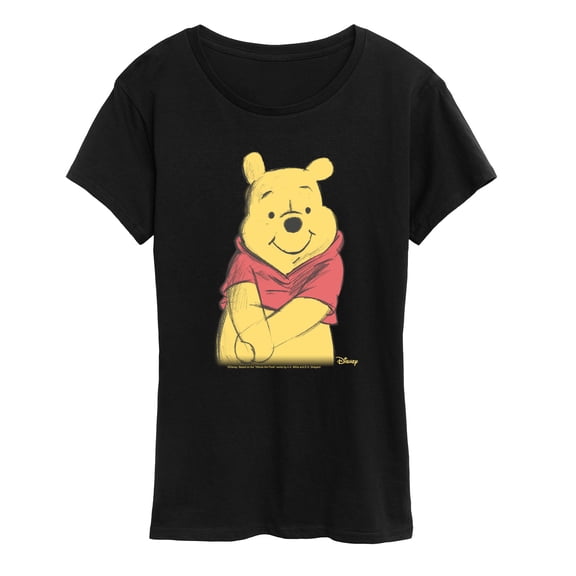 Winnie The Pooh - Winnie Sketch - Women's Short Sleeve Graphic T-Shirt
