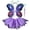 Purple, variant on Gbsyewxs Mardi Gras Girl Skirt Tutu Tulle Princess Girl Skirts With Butterfly Wing Headband Solid Color Carnival Performance Toddler Girl Skirts Blue