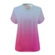 thumbnail image 5 of Camiseta de Base de Impresión de Manga Corta con Cuello en V para las Mujeres, Más Tamaño Estante de Imitación Casual Superior, 5 of 9