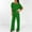 Green, variant on Generic Women Jumpsuit Casual Short Sleeve Romper Playsuit Belted Wide Leg Long Pant Overall Jumpsuits