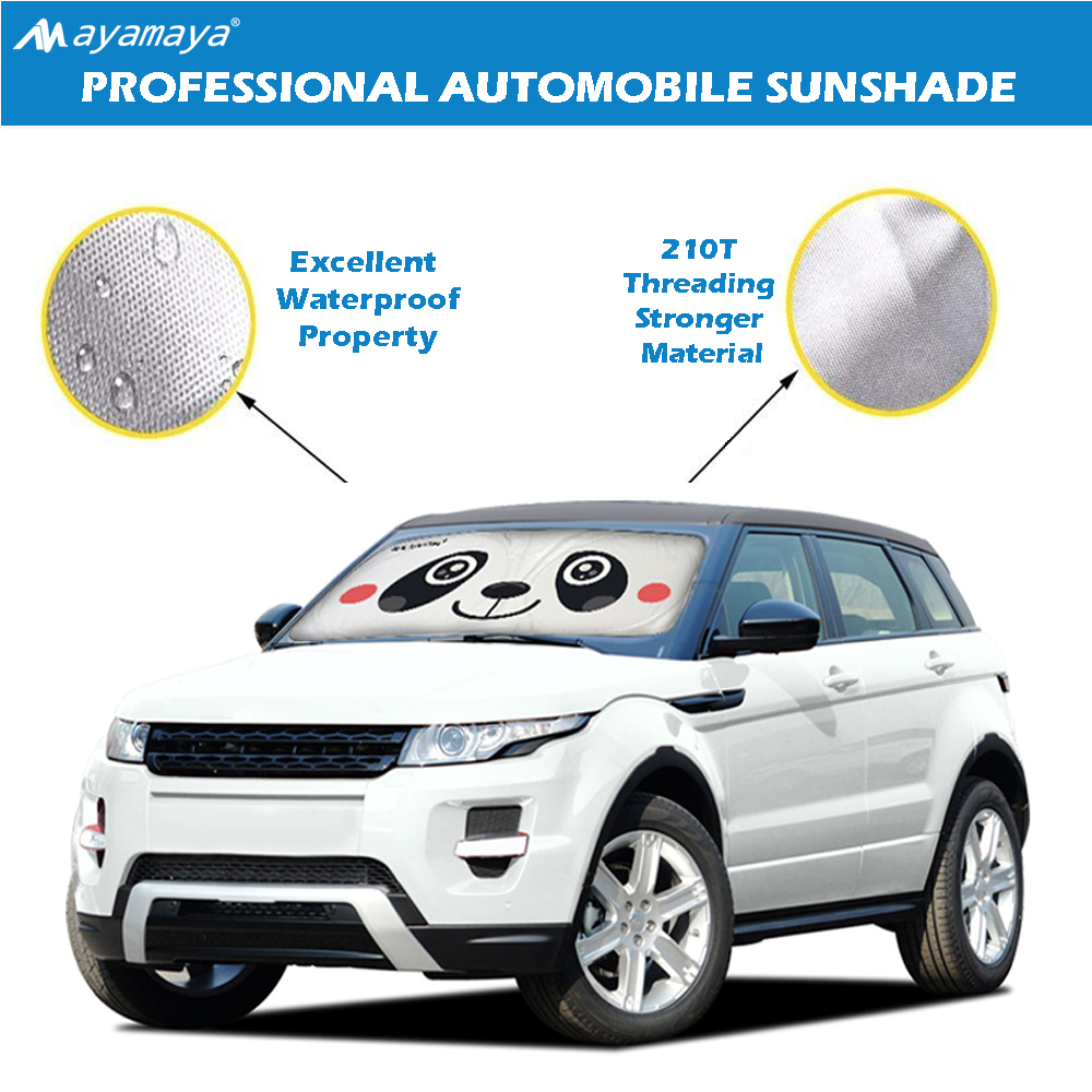 Ayamaya Foldable Windshield Sun Shade, Panda Design photo 8
