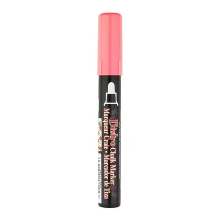 Uchida Bistro Chalk Marker, Broad, Fluorescent Red