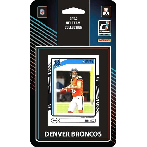 2024 Donruss Denver Broncos NFL Team Collection Hanger Set  Bo Nix Rookie