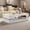 White, variant on Hironpal 2-Tier Modern Coffee Table with Glass Top,47" Rectangular Living Room Center Table with Storage,Rustic Brown