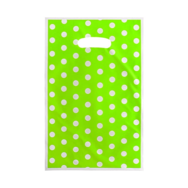 Bolsas de regalo con estampado de lunares para niño y niña, bolsa de plástico para caramelos, botín para fiesta de cumpleaños, suministros de decoración, 10-50 piezas