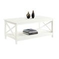 thumbnail image 3 of Convenience Concepts Oxford Collection Coffee Table with Shelf, Ivory, 3 of 5