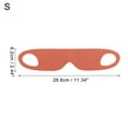 thumbnail image 4 of Unique Bargains 1 Pc Black Ear-hook Eyes Sleep Mask Soft Eye Shade Cover for Rest Orange Small, 4 of 6