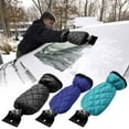 thumbnail image 3 of Oioii Snow Ice Scrapers, Glove Lined Thick Fleece Ice Scrapers with Warm Hand Protection,Suitable for Winter Car Windshield, Window & Outdoor Snow/Ice Removal, 14.96x6.69in, 3 of 3