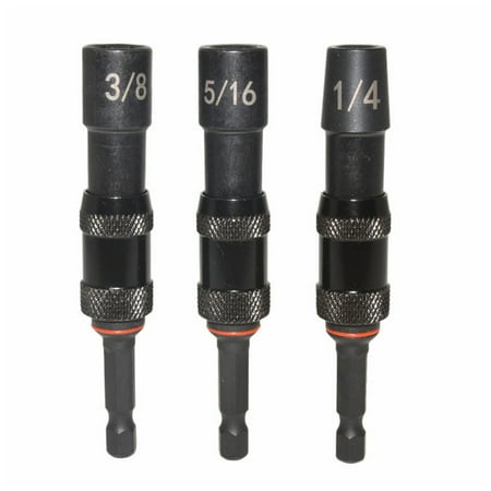 

3pcs Magnetic Socket 1/4 Hex Screw Drill Tip Quick Change Screwdriver Pivot