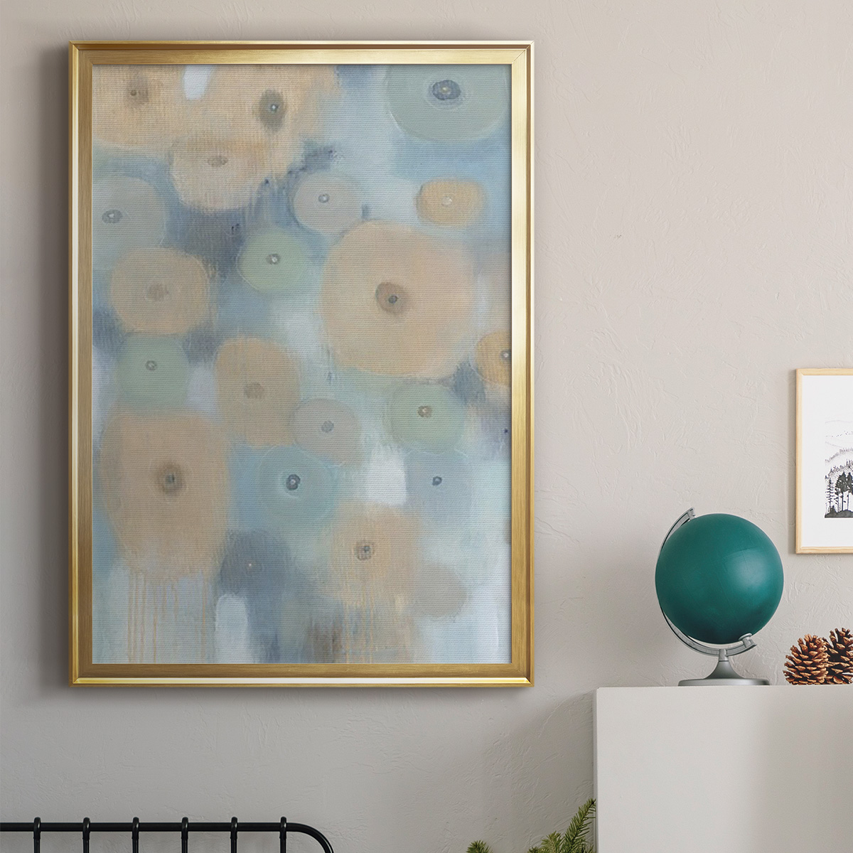 Spinning Wheels I Premium Framed Print, in Gold, Black, or Silver - Ready to Hang