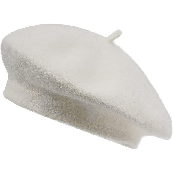 Zhengup French Wool Beret Hat for Women Men Fall Winter Hats Solid Color Beret Cap Warm Artist Painter Hat