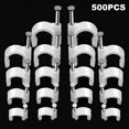 thumbnail image 2 of Clips para cables Marvelity, 500 unidades, blancos, 4 mm, 5 mm, 6 mm, 8 mm, 10 mm, 2 of 7