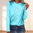 thumbnail image 6 of NuoCaiYun Women'S Long-Sleeve T-Shirts Casual Fashion Crewneck Pullover Round-Neck Printed T-Shirt, 6 of 6