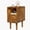 Walnut-11.8, variant on Narrow Nightstand, Solid Wood Night Stand with Drawers, Walnut Mid Century Modern Nightstand, Small Beside Table with Open Storage Shelf for Bedroom (10 inch)
