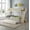 Cream+Wood2, variant on HMYG Twin over Full Stairway Bunk Bed with Trundle,Cream