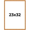 thumbnail image 2 of 23x32 Honey Brown Real Wood Picture Frame Width 0.75 inches | Interior Frame Depth 0.5 inches |, 2 of 8