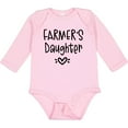 thumbnail image 3 of Inktastic Farmer's Daughter Heart Design Girls Long Sleeve Baby Bodysuit, 3 of 5