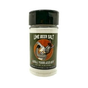 Grill Your Ass Off Beer Lime Salt - All-Natural Blend Flavored Lime Rimming Salt, Made in Texas - 4oz
