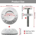 thumbnail image 4 of 4Pcs Spindle Rods 8mm Extra Long Kids Gate Threaded Spindle Rods Anti-slip Baby Gates Accessory Screw Bolts Kit with Wall Fix, 4 of 11