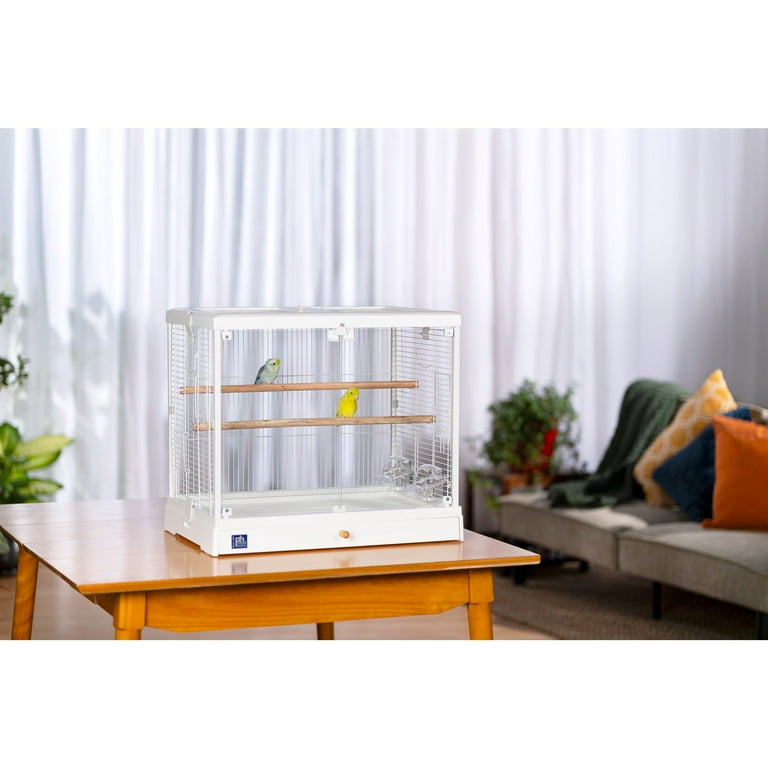 Prevue Pet Products Crystal Palace Luxe Bird Cage with Glass Doors
