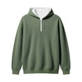 thumbnail image 3 of Tiijoy Boys Quarter Zip Hoodie Kids Casual Cozy Pullover Sweatshirt, Sizes 4-14, 3 of 3